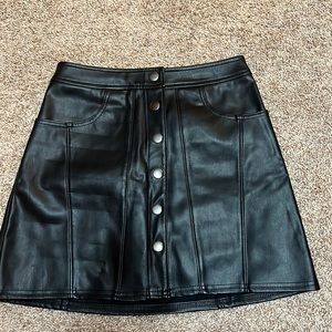 Express faux leather skirt